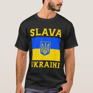 Ukraine Country Flag Pride Slava Ukraini 3 T-Shirt
