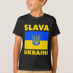 Ukraine Country Flag Pride Slava Ukraini T-Shirt