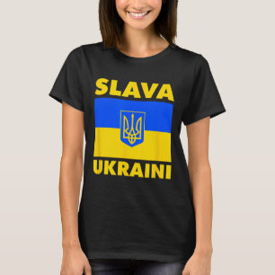 Ukraine Country Flag Pride Slava Ukraini T-Shirt