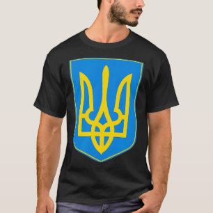 Ukraine Crest Symbol Support Blue Yellow T-Shirt
