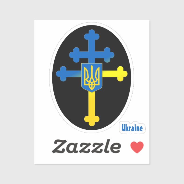 Ukraine Cross Symbol & Lorraine cross (Sheet)