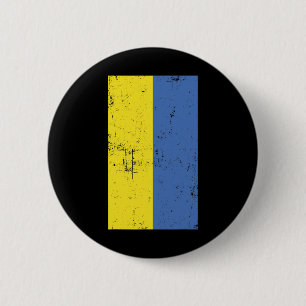 Ukraine Eastern Europe Kyiv Distressed Flag 6 Cm Round Badge