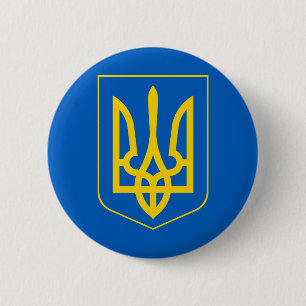 ukraine emblem 6 cm round badge