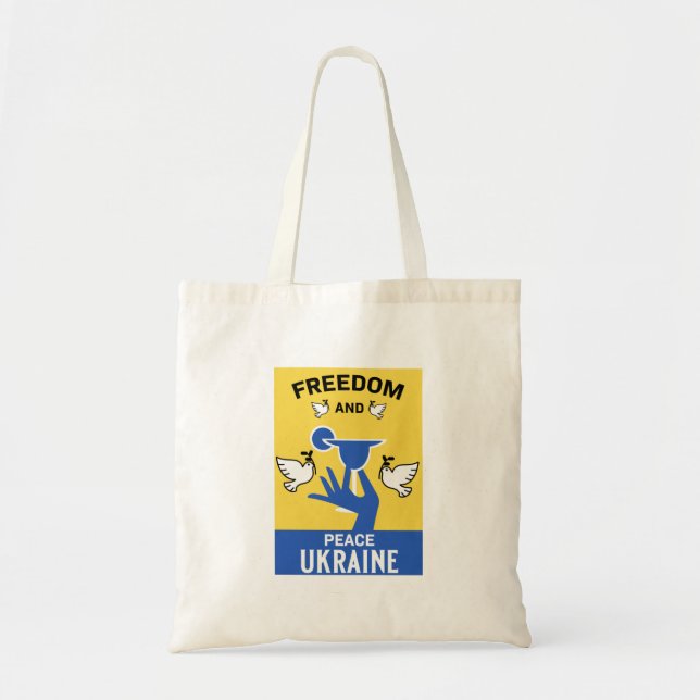 Ukraine End War And Peace Tote Bag (Front)