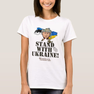Ukraine Estonia Flags Dog Tag Zelenskyy Stand With T-Shirt