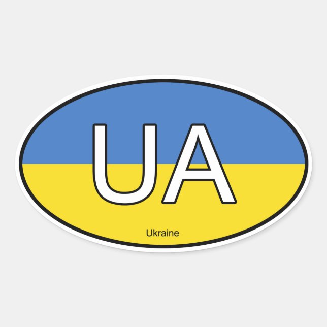 Ukraine Euro Sticker (Front)