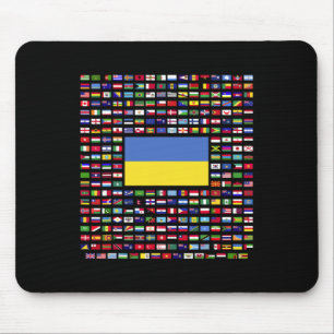 Ukraine Exploring World Flags  Mouse Mat