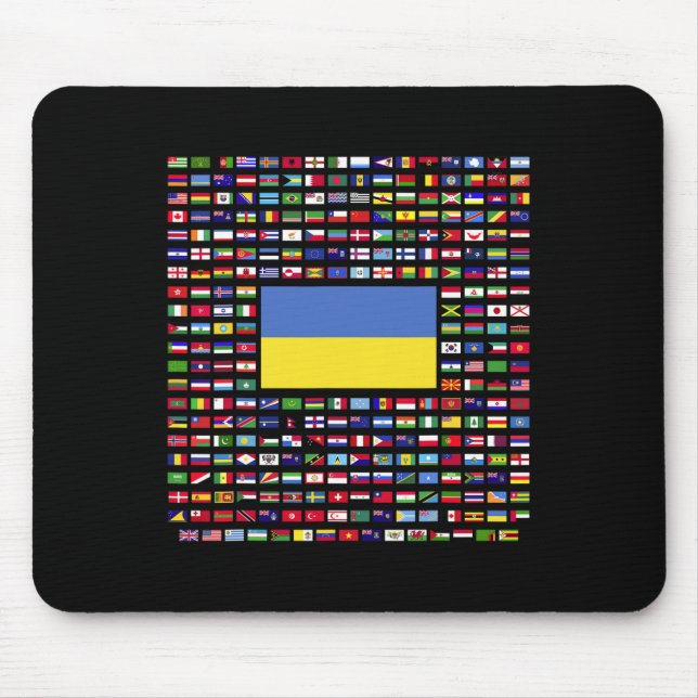 Ukraine Exploring World Flags  Mouse Mat (Front)