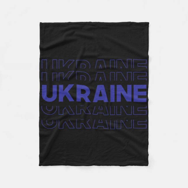 Ukraine Fans  Fleece Blanket (Front)
