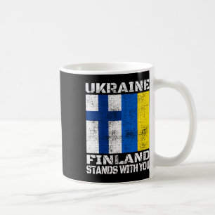 Ukraine Finland Stands With You Finlandian Support Coffee Mug