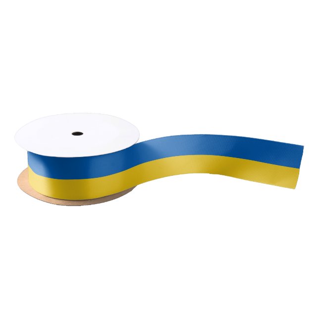Ukraine Flag 1,5" Satin Ribbon (Spool)