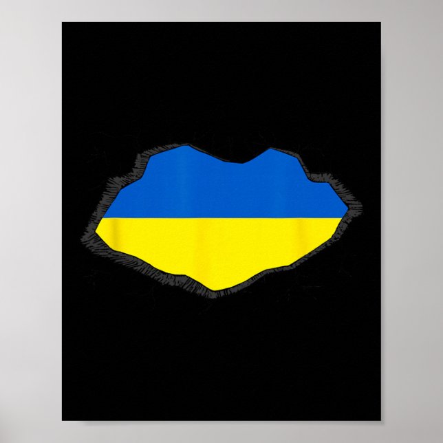 Ukraine Flag 1  Poster (Front)