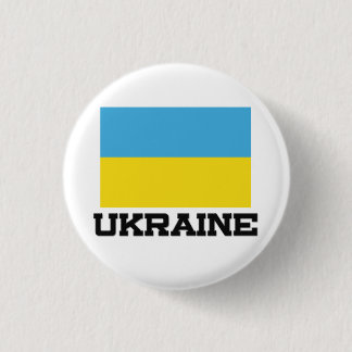 Ukraine Flag 3 Cm Round Badge