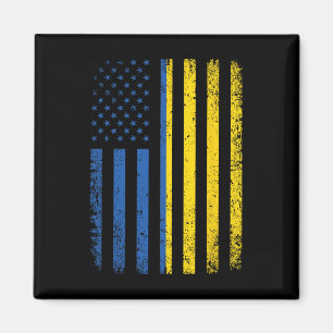Ukraine Flag 4th Of July Usa Ukrainian Flag Women  Magnet