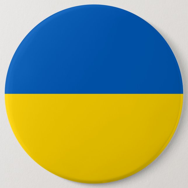 Ukraine Flag 6 Cm Round Badge (Front)