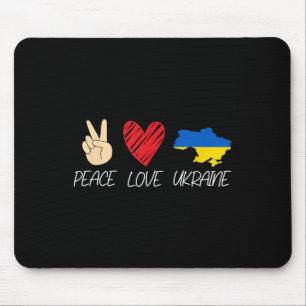 Ukraine Flag Against War Solidarity Peace  Mouse Mat