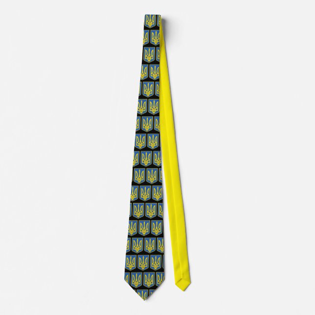 Ukraine Flag and Trident Tie (Front)