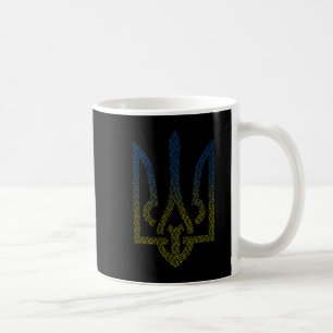 Ukraine Flag And Trident Ukrainian Coffee Mug