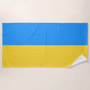 Ukraine flag beach towel