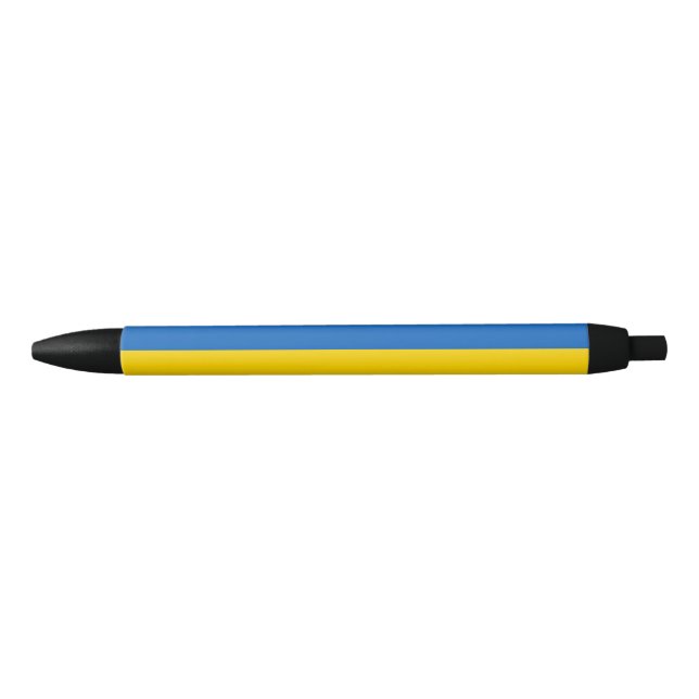 Ukraine flag black ink pen (Front)