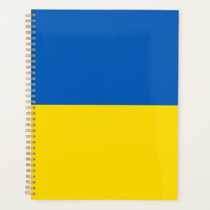 Ukraine flag blue and yellow planner