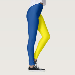 Ukraine flag blue yellow leggings