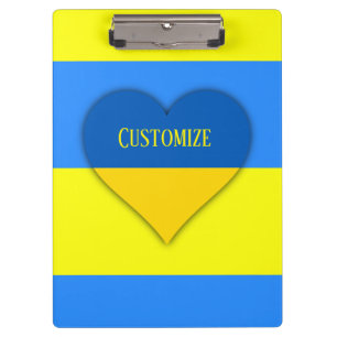 Ukraine Flag Blue Yellow Thunder_Cove Clipboard