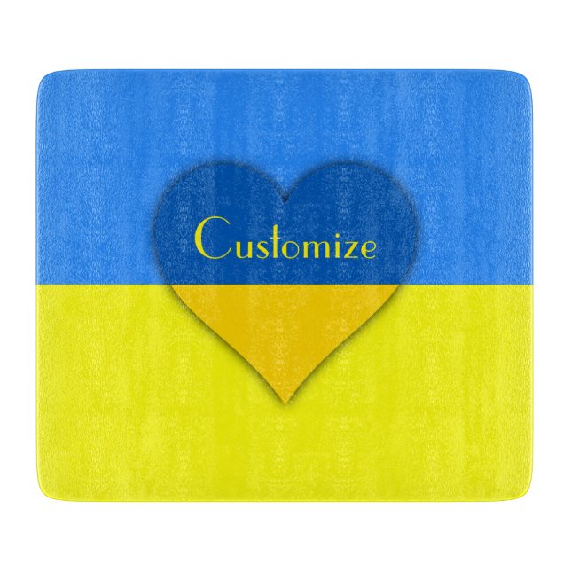 Ukraine Flag Blue Yellow Thunder_Cove  Cutting Board (Front)