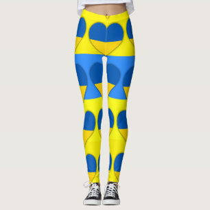 Ukraine Flag Blue Yellow Thunder_Cove  Leggings