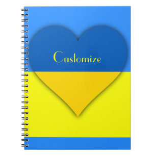 Ukraine Flag Blue Yellow Thunder_Cove Notebook