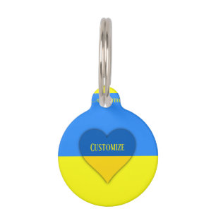 Ukraine Flag Blue Yellow Thunder_Cove  Pet Tag
