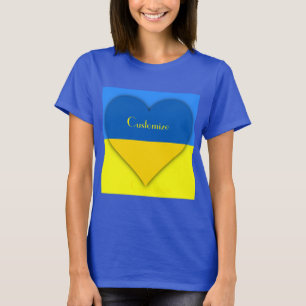 Ukraine Flag Blue Yellow Thunder_Cove T-Shirt