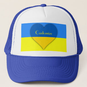 Ukraine Flag Blue Yellow Thunder_Cove Trucker Hat
