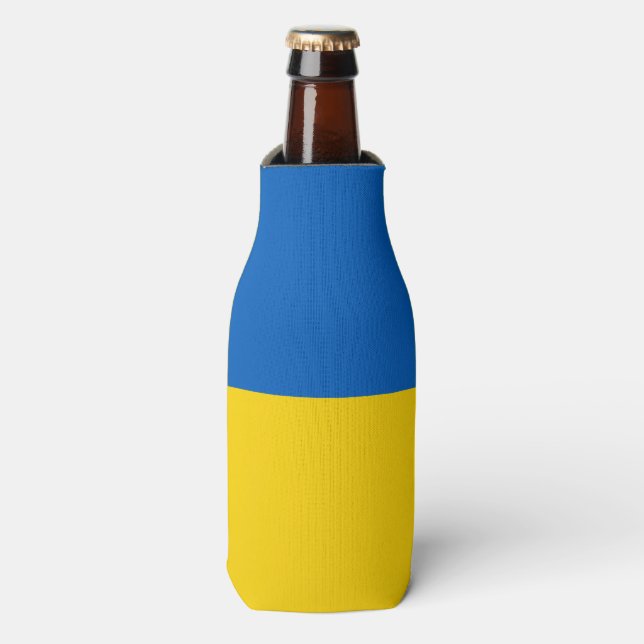 Ukraine Flag Bottle Cooler (Bottle Front)