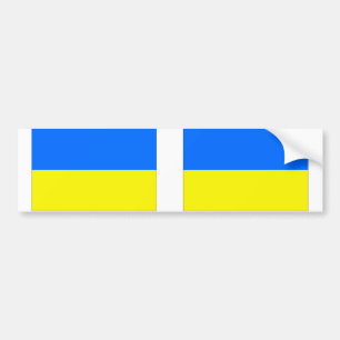 Ukraine Flag Bumper Sticker