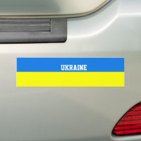 Ukraine Flag Bumper Sticker