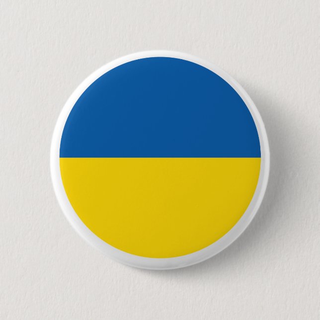 Ukraine Flag Button (Front)