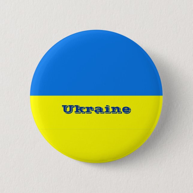 Ukraine Flag Button/Lapel Pin (Front)