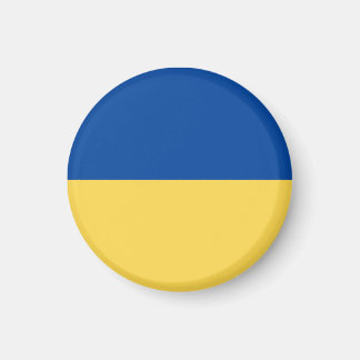 UKRAINE FLAG BUTTON MAGNET