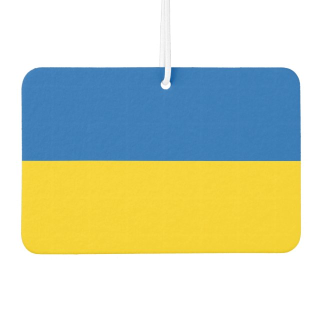 Ukraine Flag Car Air Freshener (Front)