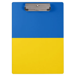 Ukraine flag clipboard