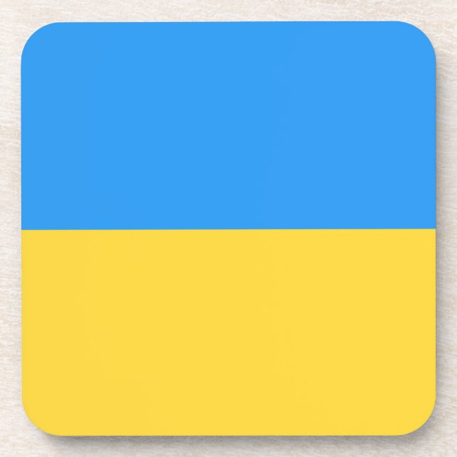 Ukraine flag coaster (Front)