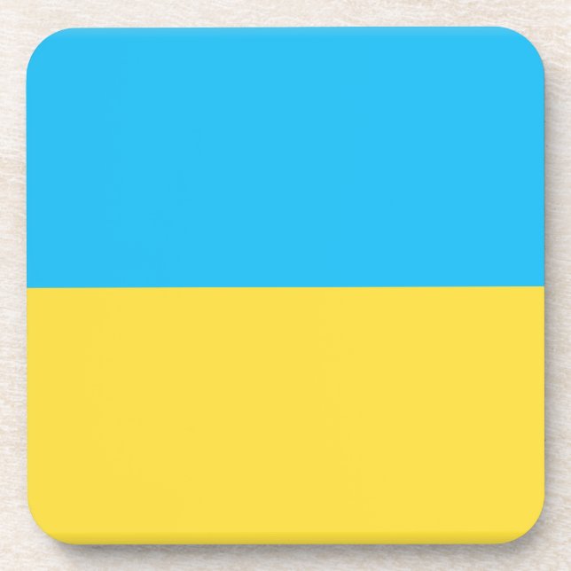 Ukraine Flag Coaster (Front)
