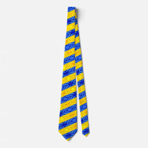 Ukraine Flag Colors Neck Tie - Freedom - Peace