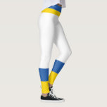 Ukraine Flag Colours Yellow Blue Modern Simple Leggings<br><div class="desc">Design is blue and yellow,  Support Ukraine.</div>