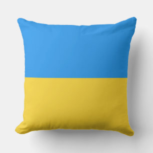 Ukraine flag cushion