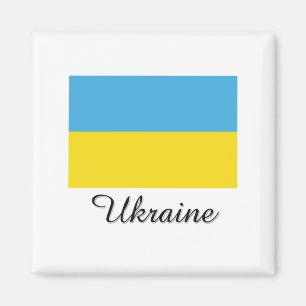 Ukraine Flag Design Magnet