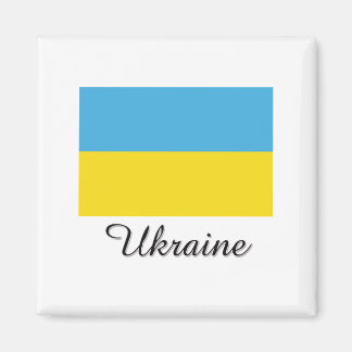 Ukraine Flag Design Magnet