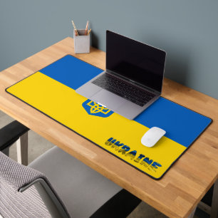 Ukraine flag desk mat