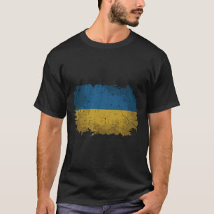 Ukraine Flag Distressed Ukrainian Patriotic Men Wo T-Shirt